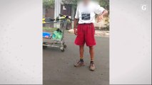 Idoso é flagrado carregando patinete em carrinho de compras em Vila Velha
