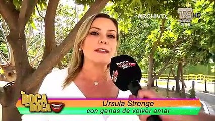 Úrsula Strenge con ganas de volver amar