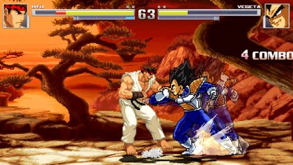 Ryu VS Vegeta - MUGEN