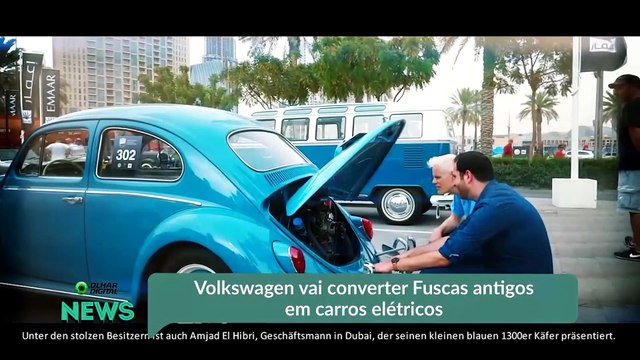 Volkswagen vai converter Fuscas antigos em carros elétricos
