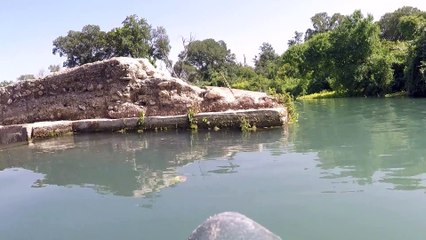 Jim Ward rafting down the river