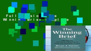 Full Version  The Winning Brief Complete