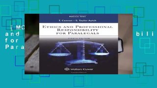 [MOST WISHED]  Ethics and Professional Responsibility for Paralegals (Aspen Paralegal)