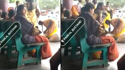Actress Sai Pallavi In Parkal Bus Stand || Virata Parvam Movie Shooting ||