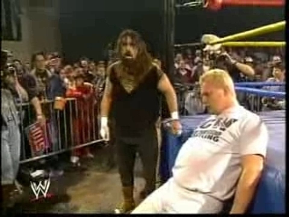 Cactus jack gives sandman a concussion