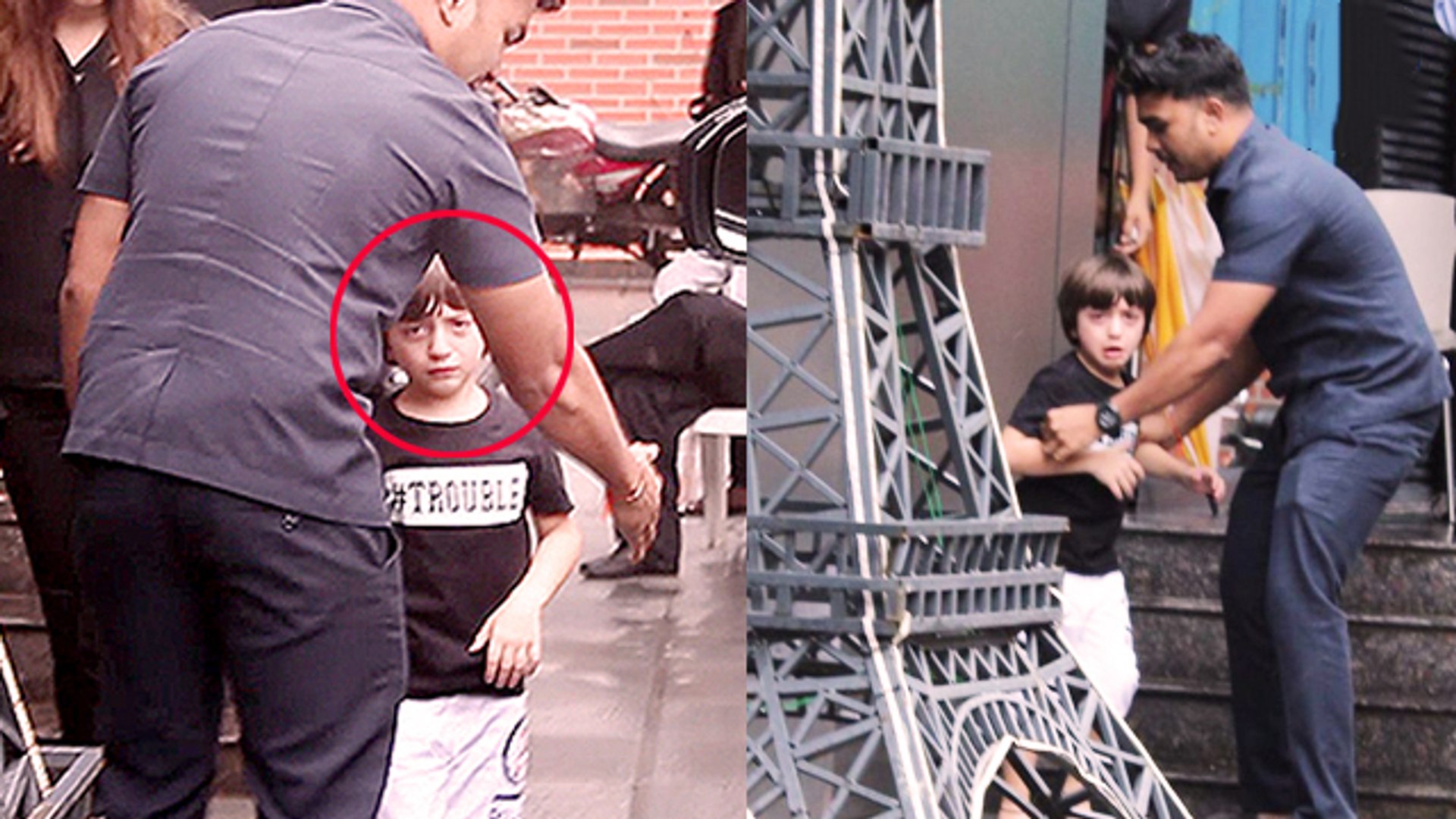 Image result for AbRam Khan Gets Angry At His Security Guard