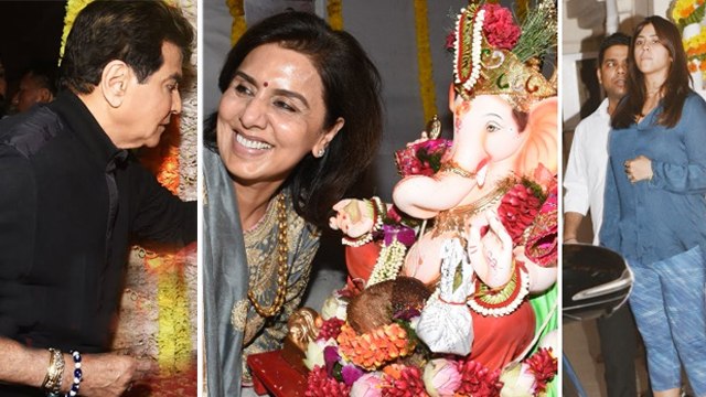 Jeetendra And Ekta Kapoor's Ganpati Visarjan 2019