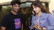 Rhea Chakraborty & Sushant Singh Rajput spotted at movie date;Watch video | FilmiBeat