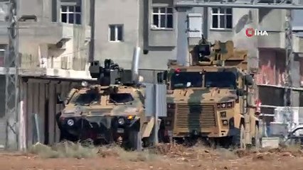 Güvenli Bölge kara devriyesinde kullanılacak zırhlı araçlar Akçakale’ye geldi