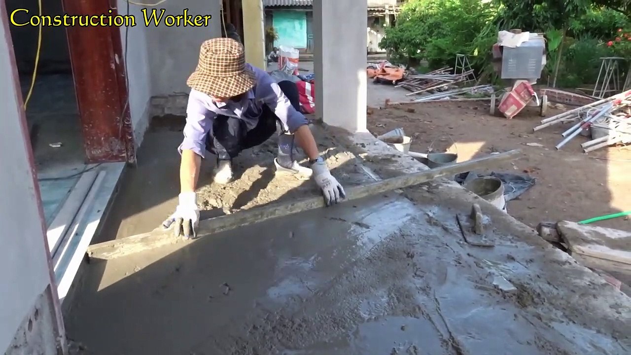 Construction Design Porch & Machining Technique Tiles For House Porch