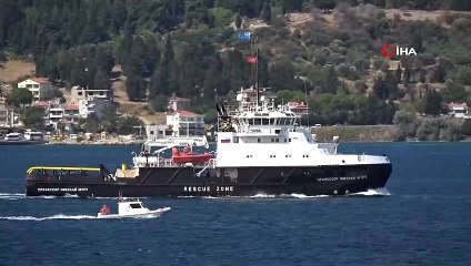 Rus römorkörü Çanakkale Boğazı’ndan geçti