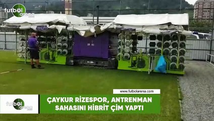 Çaykur Rizespor, antrenman sahasını hibrit çim yaptI