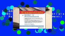 [READ] Essentials of WISC-V Assessment (Essentials of Psychological Assessment)