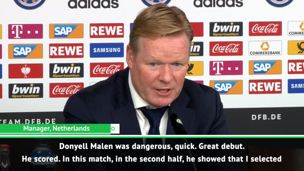 Koeman delighted with debutant Malen