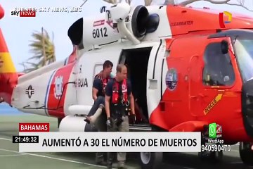 Bahamas: aumenta número de muertos a 30 tras paso de “Dorian”