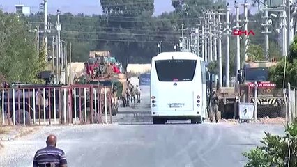 Şanlıurfa akçakale'de ortak kara devriye öncesi hareketlilik