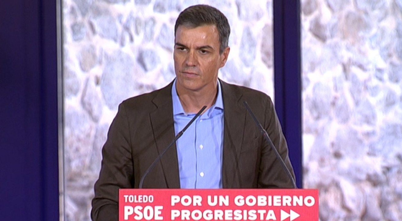 Sánchez exhibe la unidad del PSOE con un mitin en Toledo
