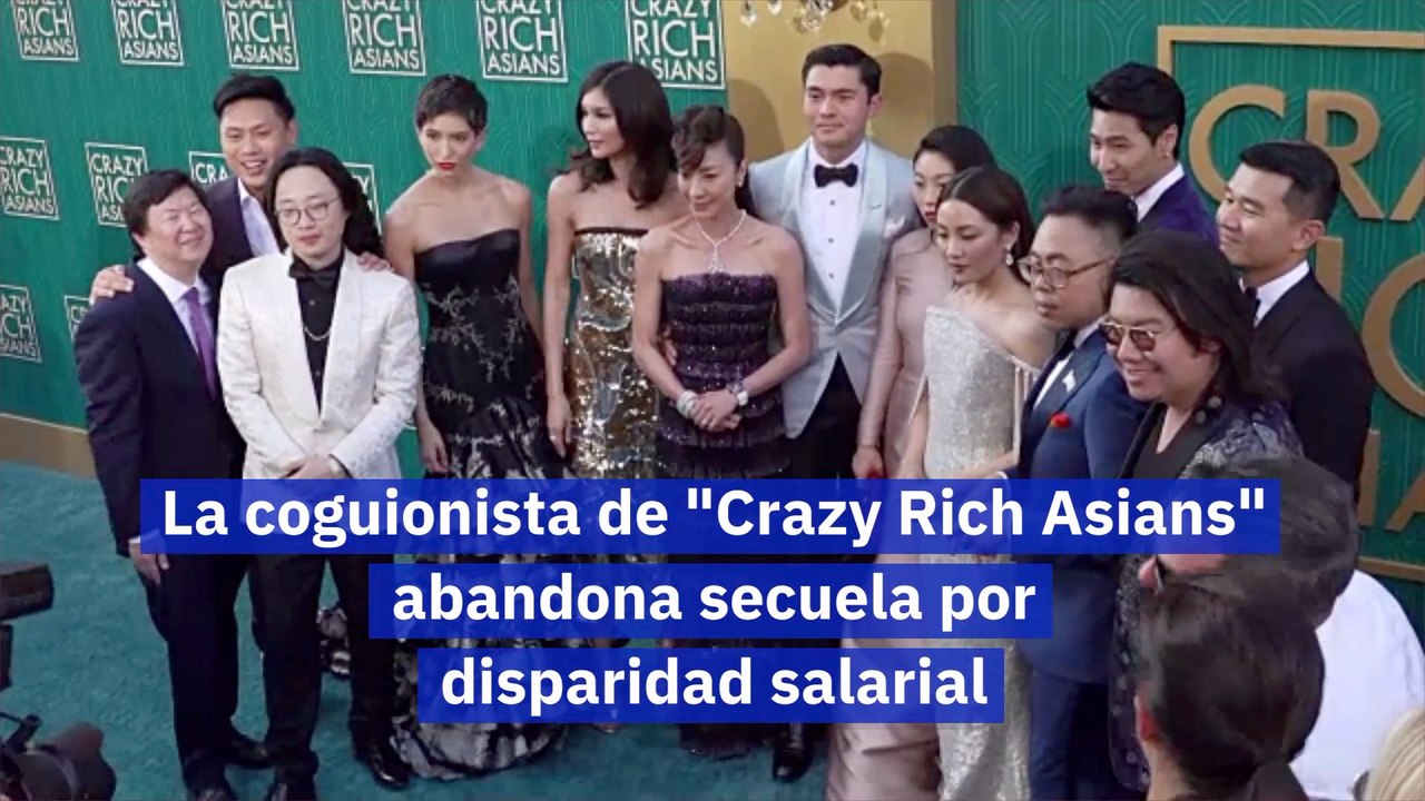 La coguionista de "Crazy Rich Asians" abandona secuela por disparidad salarial