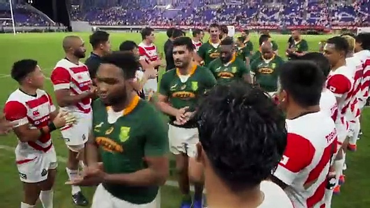 La superbe attitude plein de respect des Springboks envers le public japonnais