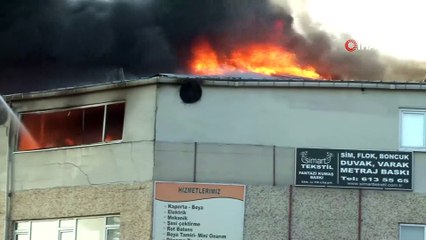 Zeytinburnu'nda iş yeri yangını