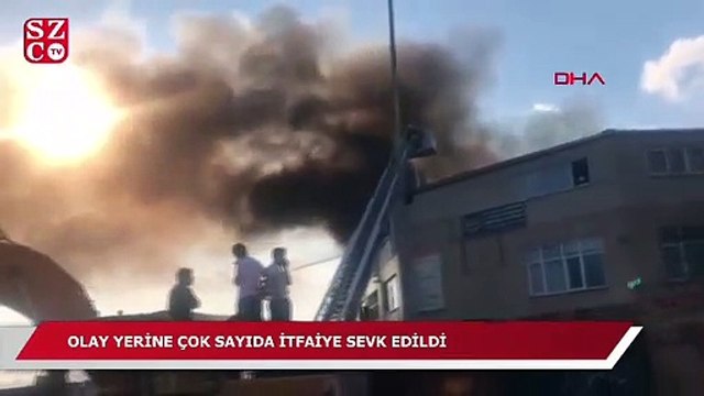İstanbul'da iş yerinde yangın!