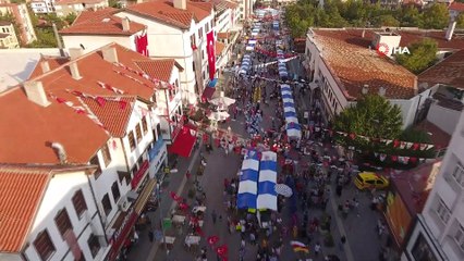 25. Uluslararası Beypazarı Festivali'ne turist akını havadan görüntülendi