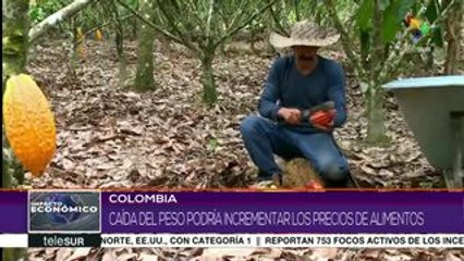 Colombia: caída del peso podría incrementar los precios de alimentos