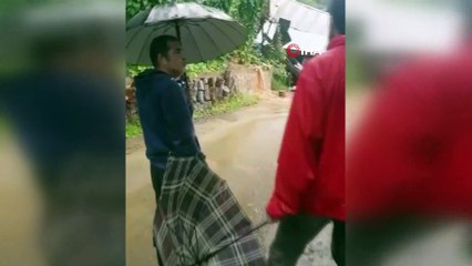 Rize’de şiddetli yağış