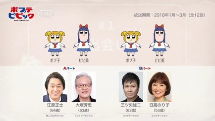 ポプテピピックの声優さんたちは、こんな顔！