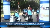 Puluhan Kendaraan Listrik Konvoi dari Thamrin hingga Serpong