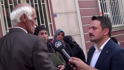 TÜGVA'dan çocukları kaçırılan ailelerin oturma eylemine destek ziyareti