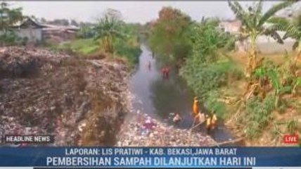 Tumpukan Sampah Mulai Menghilang dari Kali Jambe Bekasi