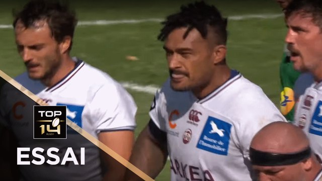 TOP 14 - Essai Masalosalo TUTAIA (UBB) - Castres - Bordeaux-Bègles - J3 - Saison 2019/2020