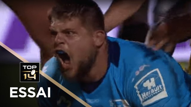 TOP 14 - Essai Paul WILLEMSE 2 (MHR) - Montpellier - La Rochelle - J3 - Saison 2019/2020