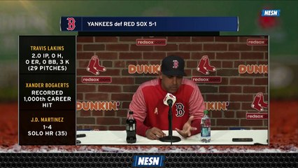 Manager Alex Cora Discusses Team's Approach Vs. Left-Handed Pitchers