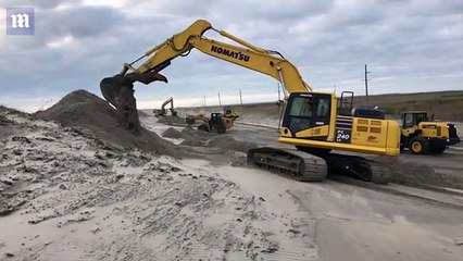 North Carolina highway crews clear road after Hurricane Dorian