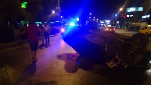 Alkollü sürücü direksiyon hakimiyetini kaybedince kaza yaptı