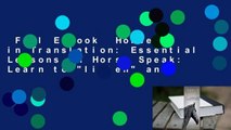 Full E-book  Horses in Translation: Essential Lessons in Horse Speak: Learn to 