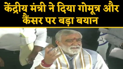 Ashwini Chaubey statement: गोमूत्र से बनी दवाइयों से ठीक होगा कैंसर | वनइंडिया हिंदी