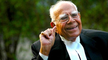 Ram Jethmalani மூத்த வழக்கறிஞர் ராம் ஜெத்மலானி உடல்நலக்குறைவால் காலமானார்