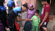 Adana polisinden dar gelirli ailelere okul öncesi anlamlı hediye