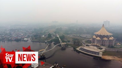 Descargar video: Three cities record very unhealthy API, Kuching flights unaffected