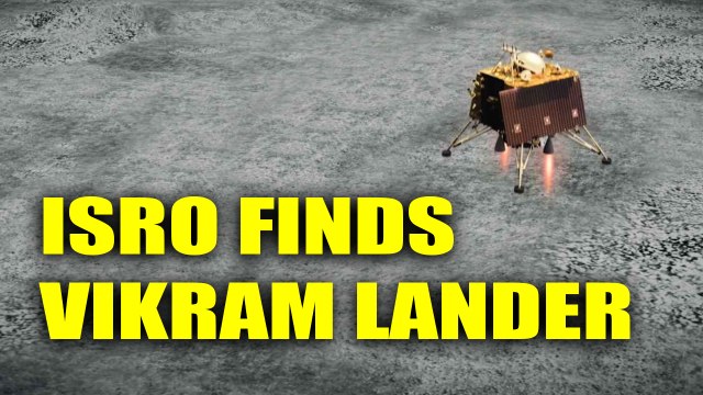 ISRO spots Vikram Lander on lunar surface, orbiter captures image | Oneindia News