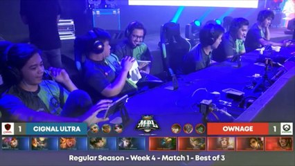GAME 3 - OWNAGE VS CIGNAL ULTRA , MPL PH SEASON 4 | MOBILE LEGENDS