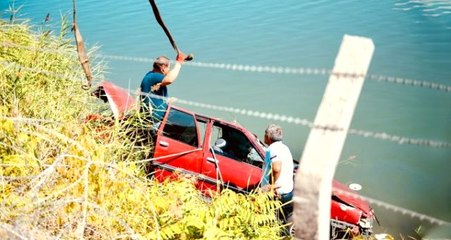 Köpeğe çarpmamak için direksiyonu kırınca gölette boğuldu