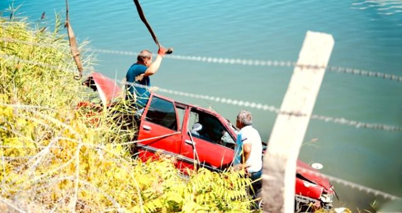 Köpeğe çarpmamak için direksiyonu kırınca gölette boğuldu