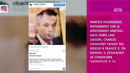 Charles Consigny bientôt de retour à la télévision ? Il a été sollicité