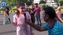 Little girl talking a boy kashmir give a very good massage to Indian prime minister modi