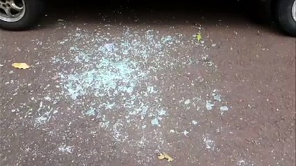 Uno é encontrado com o vidro quebrado no Jardim União