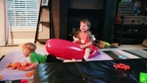 Cute Babies Siblings Playing Together - Funny Fails Baby Video